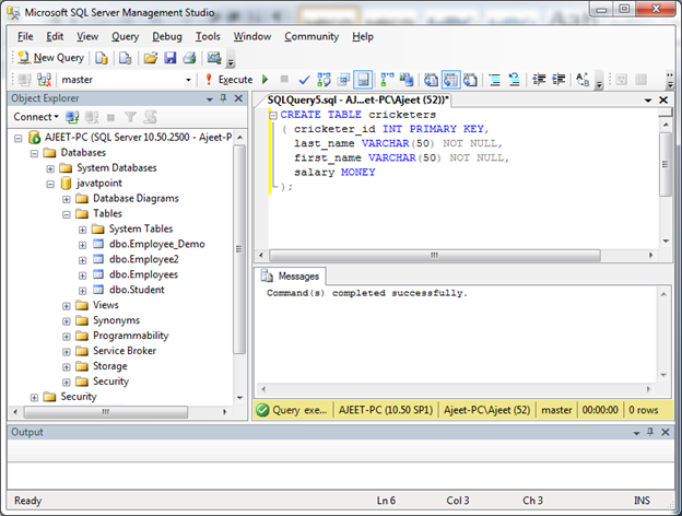What is Primary key in sql Server